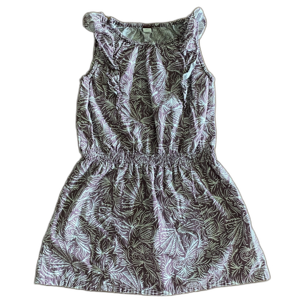 Tea Collection Purple Ruffle Dress Girls' 5